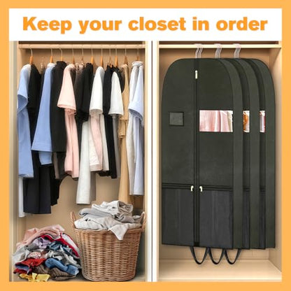 Travel Garment Suit Bag 43" for Hanging Clothes Storage for Men Suits Shirt - size: 43" 1PK