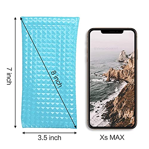 Vemiss Hard Shell Sunglasses Case, Large Linen Fabric Protective Glasses Case for Men Women - color: Blue 2, size: Sunglass Case