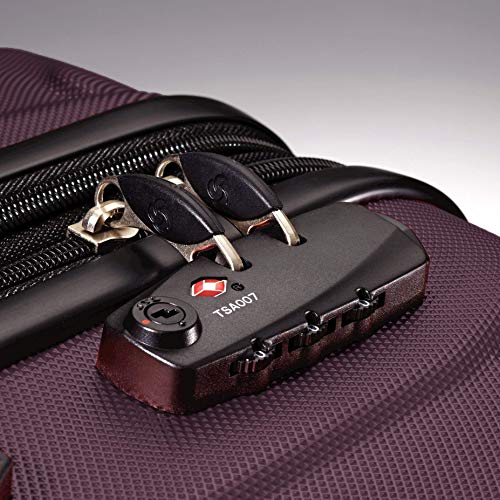 Samsonite Omni PC Hardside Expandable Luggage with Spinner Wheels, Purple, Carry-On 20-Inch - color: Purple, size: Carry-On 20-Inch