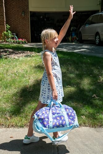 Bluey Duffle Bag, 16” Travel Sleepover Bag for Girls & Boys, Kids Weekender Bag, Blue - color: Bluey
