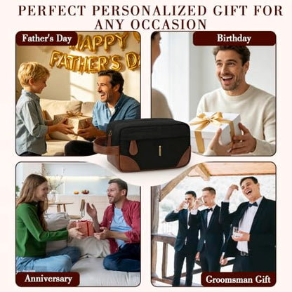 Personalized Toiletry Bag for Men, Birthday Gifts for Men Him - style: I