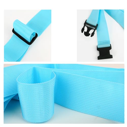 80In Luggage Straps for Suitcase Travel Belt Accessories, 2 Pack Light Blue - color: 4Pcs Light Blue