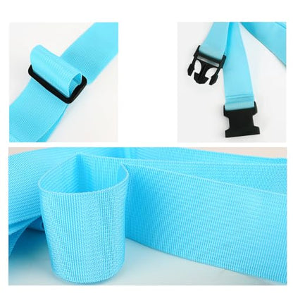 80In Luggage Straps for Suitcase Travel Belt Accessories, 2 Pack Light Blue - color: 4Pcs Light Blue