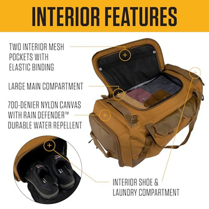 Carhartt Heavy-Haul Nylon Duck 55L Duffel Black - color: Black, style: 55l