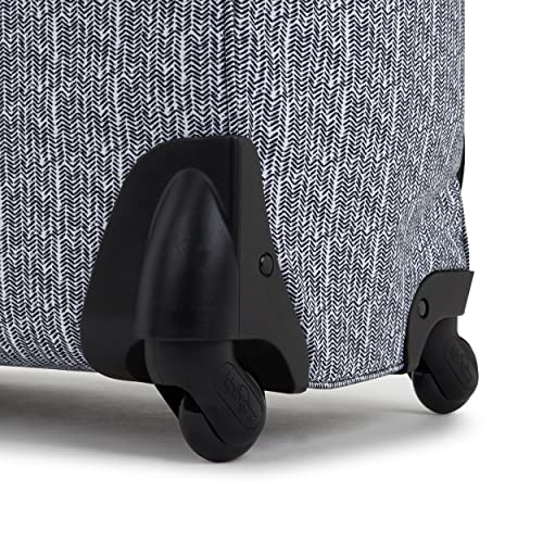 Kipling Women’s Darcey Small 22-Inch Softside Carry-On Rolling Luggage, Nylon, 360 Degree Spinning Wheels - color: Simply Chevron