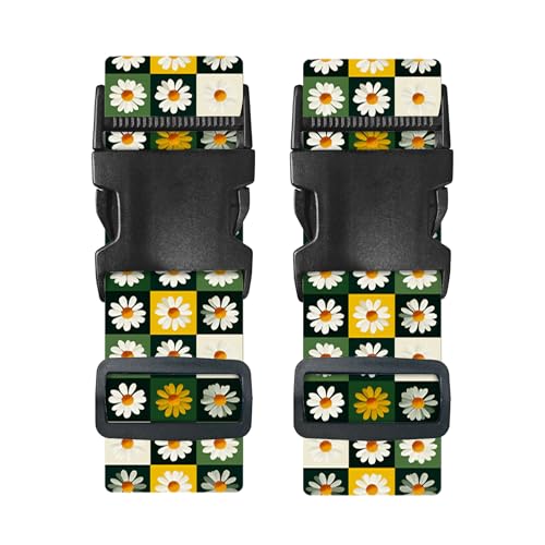 Nuxovilar Luggage Straps Set for Suitcase 1.96x71in Polyester - color: CC01460, size: 1.96"x70.86"