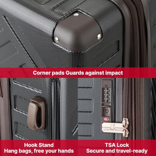 LEGEND WALKER 19" Carry-On Luggage, Black, 5514-49 - color: BLACK, size: 19-in