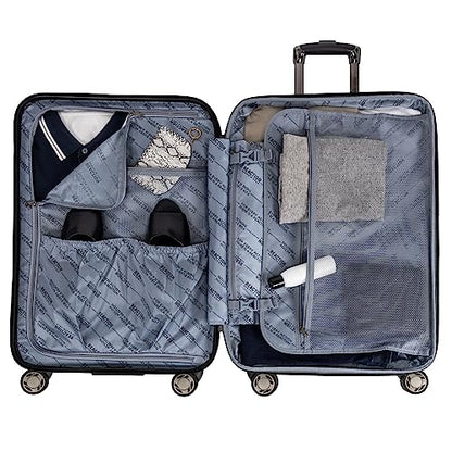 Kenneth Cole REACTION Renegade Luggage Expandable 8-Wheel Spinner Lightweight Hardside Suitcase, Seafoam, 20-Inch Carry On - color: Seafoam, size: 20-Inch Carry On