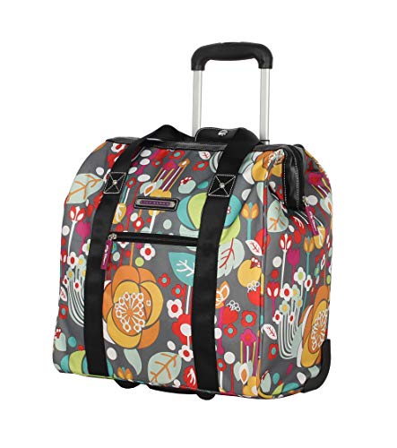 Lily Bloom Design Pattern Carry on Bag Wheeled Cabin Tote (Bliss) - color: Bliss