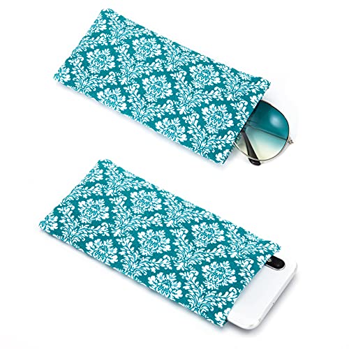 TRIUMPH VISION Eyeglass Case Glasses Case Soft Sunglass Pouch Sleeve 3 Pack - color: Multi(paisley)