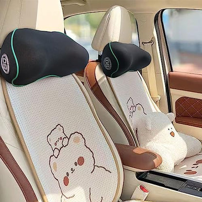 Really Soft Car Headrest Pillow, Neck Pillow for Car with Adjustable Strap - color: Blue