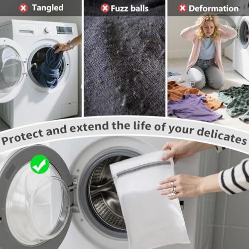 150L Laundry Bag Backpack with 3 Sizes Mesh Wash Bags and Shoulder Straps - color: White, size: 150L
