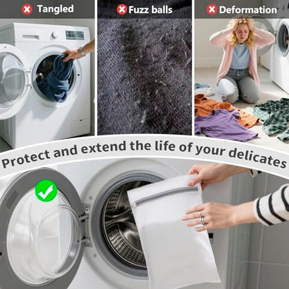 150L Laundry Bag Backpack with 3 Sizes Mesh Wash Bags and Shoulder Straps - color: White, size: 150L