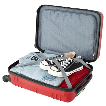 Travelers Club 22" Richmond Spinner Carry-On Luggage, Red - color: Red