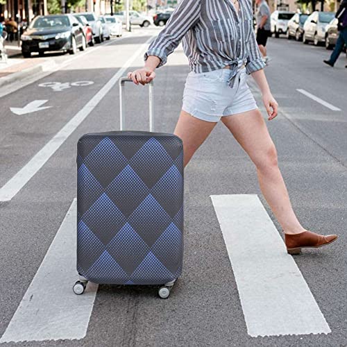 HYPER VENTURE Travel Luggage Cover Suitcase Protector Fits 31-32 Inch, XL - color: Blue Cube, size: XL