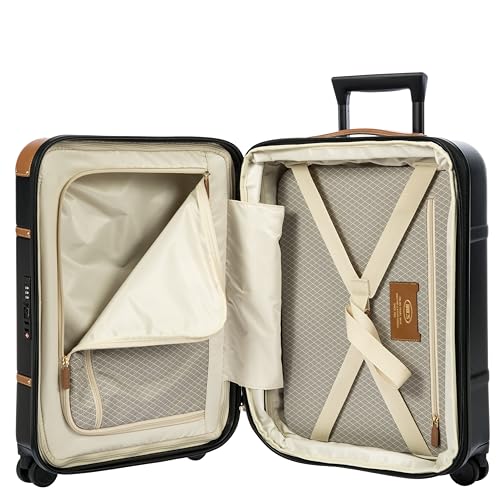 Bellagio 21" Expandable Cabin Trolley, Airline Approved, Spinner - Black - color: Black, size: Carry-on expandable