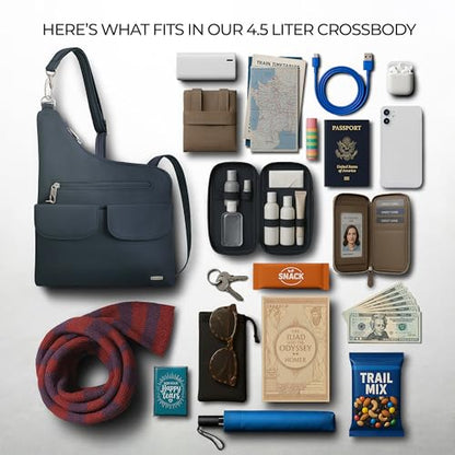 Travelon Anti-Theft Classic Crossbody Bag - color: Midnight