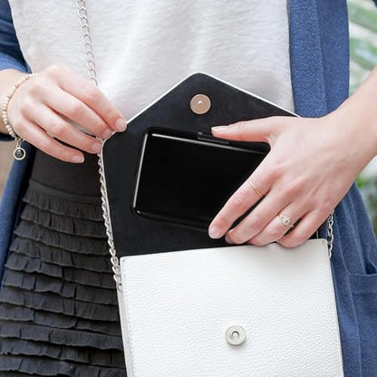 Mayski Credit Card Holder for Women RFID Blocking Wallet, Black - color: Black