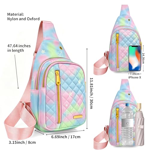 Aisijimo Small Sling Bag For Women Men Casual Crossbody Sling Backpack - color: 801s-bgreen