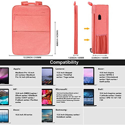 ZINZ Slim & Expandable Laptop Backpack 15 15.6 16 Inch, P01K01 - color: P01k01, size: 15"-16"