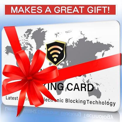 SaiTech IT 5 Pack RFID Blocking Card for Credit Debit ID Card, WM White - color: White WM