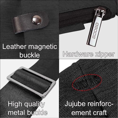 OSOCE Sling Bag for Men, Crossbody Bag, Quick-Release Buckle, Black, 1.0S - color: Black 1.0, size: Small
