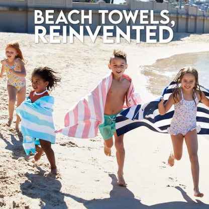 Dock & Bay Quick Dry Beach Towel - Cabana - Whitsunday Blue, Medium - color: Cabana - Whitsunday Blue, size: Medium (130x70cm, 51x27")