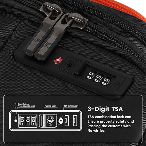 28'' Luggage with Spinner Wheels,Checked Softside Luggage - color: Black, size: Checked-Large 28-Inch