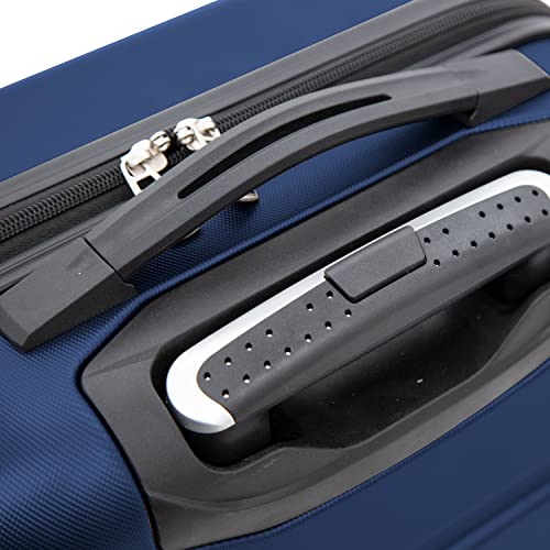 Travelers Club Harper Luggage, Blue, 22-Inch Carry-On - color: Blue, size: 22-Inch
