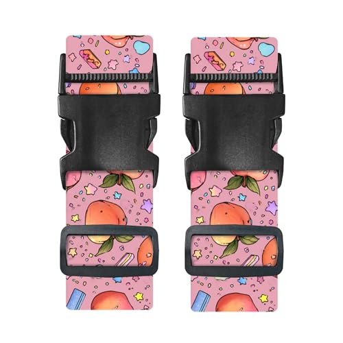 Nuxovilar Luggage Straps Set for Suitcase 1.96x71in Polyester - color: YZX03593, size: 1.96"x70.86"
