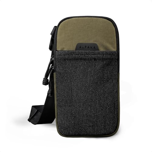 ALPAKA Modular Shoulder Pocket Small Phone Purse Crossbody Bag - color: Green-slim