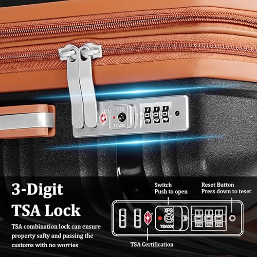 TRAVELEO Luggage Sets 6 Piece Expandable Suitcase (20/24/28), Cosmetic Case - color: Black, size: 6 Piece Set (14in/20in/24in/28in/DB/TB)