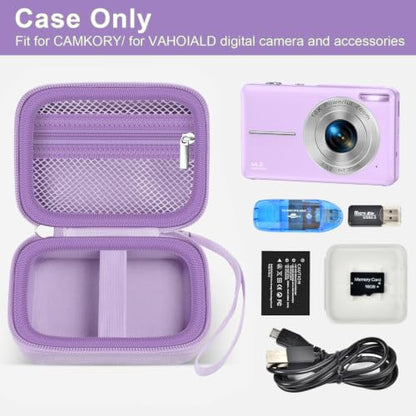 ALKOO Digital Camera Case for CAMKORY, Camera Pouch for KODAK Pixpro -Purple - color: Purple
