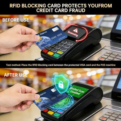 RFID Blocking Card 6 Pack, Credit Card Protector