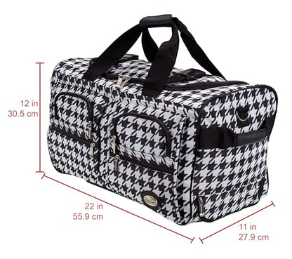 Rockland Rolling Duffel Bag, Black, 22" - color: Kensington, size: 22-Inch