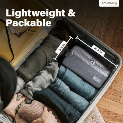 Pantheon Hanging Travel Toiletry Bag for Men, Dopp Kit - Gray - color: Grey