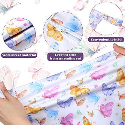 Shappy 2 Pack Wet Dry Bag Travel Laundry Waterproof,Paw - style: Butterfly