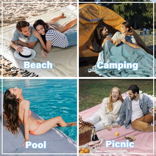 Widdonen Turkish Beach Towel Blanket Compact Giant 85x75 Blue - color: Zdiamond Blue