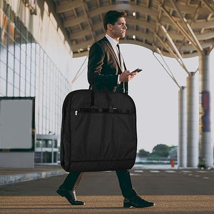 Limoomil 60" Heavy‑Duty Garment Bag, Wedding & Gown Cover, Darkgrey - color: Darkgrey, size: 60" x 24" x 5"