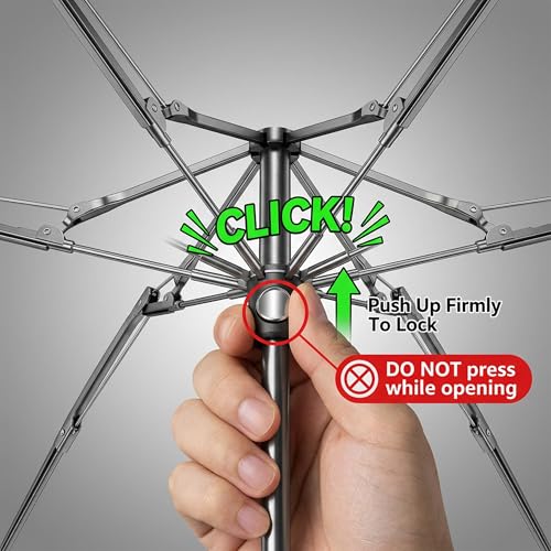 GAOYAING Small Mini Umbrella with Case Light Compact Design Perfect for Travel Lightweight Portable Parasol Outdoor Sun&Rain Umbrellas 34 Inches - color: Sliver