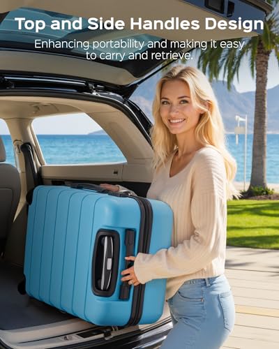 Suitour Luggage Sets 5 Piece Hardshell Suitcases with Spinner Wheels TSA Lock, Lightweight ABS Carry On Suitcase Set for Travel Business