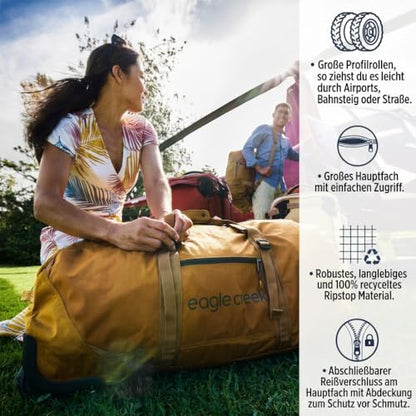 Eagle Creek No Matter What Rolling Duffel, 130L, Black - color: Black