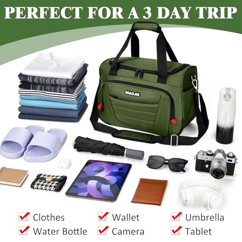Underseat Carry On Luggage Bag Airplanes Personal Item Bag - 16 IN Green - color: Green, size: 16 IN
