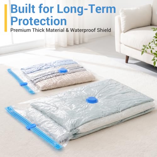 Fygrip 80% Space Saver Vacuum Storage Bags with Hand Pump, 10 Large