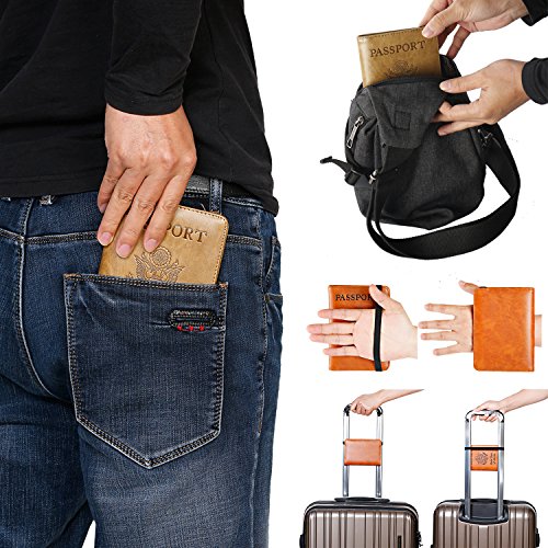 Passport Holder, Travel Essentials, Passport Cover, RFID Travel Wallet - color: 113#Grey