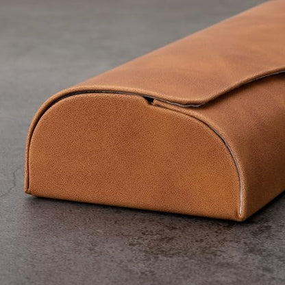Vemiss Hard Shell Eyeglass Cases, Lightweight Portable Glasses Case for Women Men - color: D2-brown