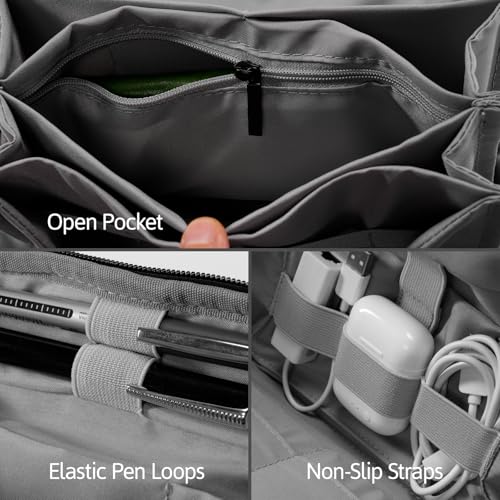 OrgaWise Electronics Travel Organizer, Multi-Layer Tech Case (Pouch-Black, 5.3, Liters) - color: Pouch-Black