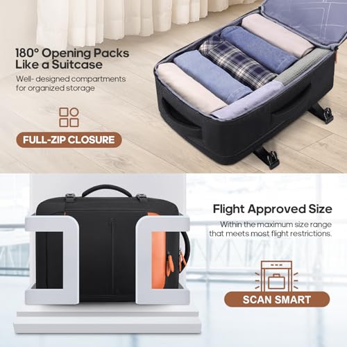 7 Piece luggage sets with YKK Zipper 20/24/28" with Backpack - color: Black, size: 7 piece set (20/24/28inch)