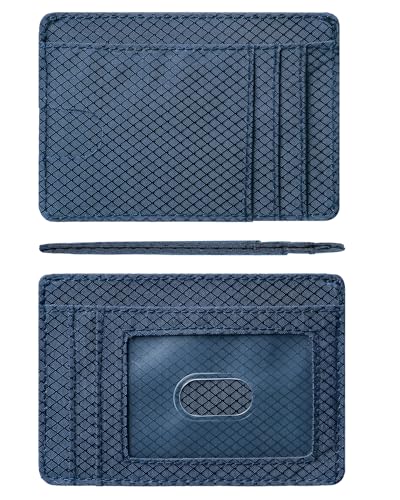 Artpaxy 남성 및 여성용 슬림 지갑, 여행용 미니멀리스트 전면 포켓 카드 홀더, RFID 차단, 신분증, 현금 및 신용 카드용 방수 나일론 지갑, 다크 그레이., 미니멀리스트 - color: 다크 그레이.