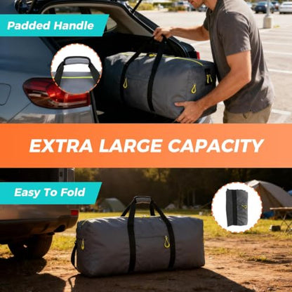 Uarition 100L Large Duffle Bag for Travel, Camping - Navy Blue - color: Navy Blue